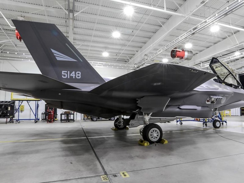 Norske F-35 før avreise fra Fort Worth, Texas (USA).