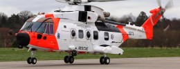 AW101-612 med serienummer 50273 tar av fra Yeovil (bilde fra leverandøren Leonardo Helicopters)