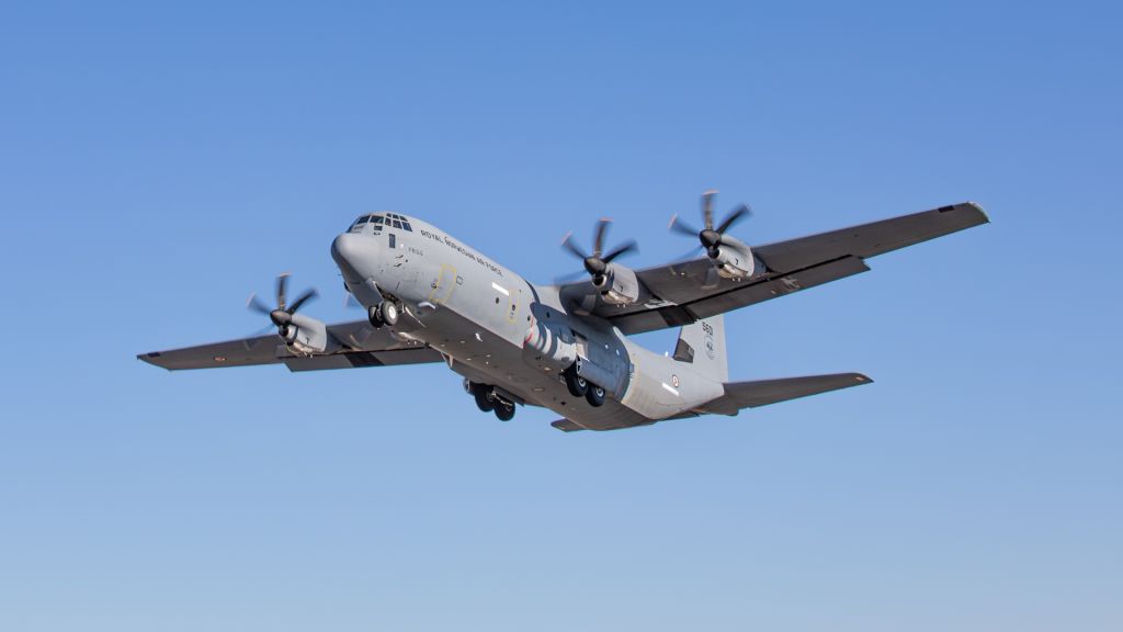 5601 Frigg er det første norske C-130J Hercules-flyet som er oppgradert til Block 8.1. Foto: Lockheed Martin