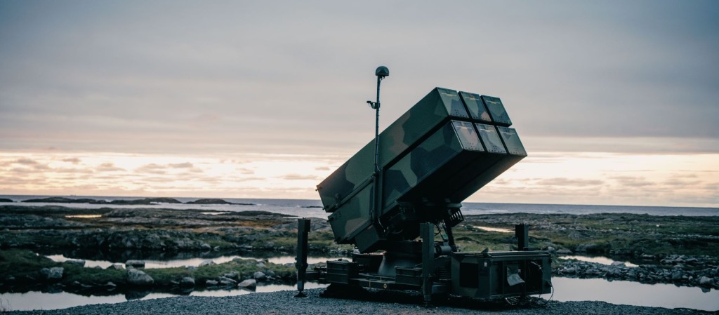 NASAMS utskytingsenhet fra Forsvarets øvelse på Andøya i september 2023